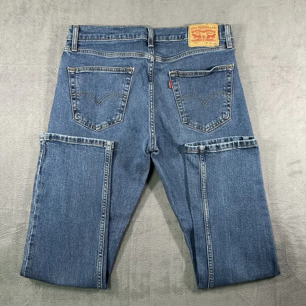 Levi’s 511 Slim Fit Jeans Blue Men’s 34x30 Tapered Denim Casual